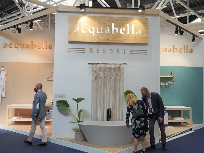 Stand de Acquabella en Cersaie.