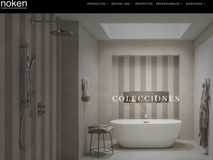 Noken Porcelanosa Bathrooms presents its new website.