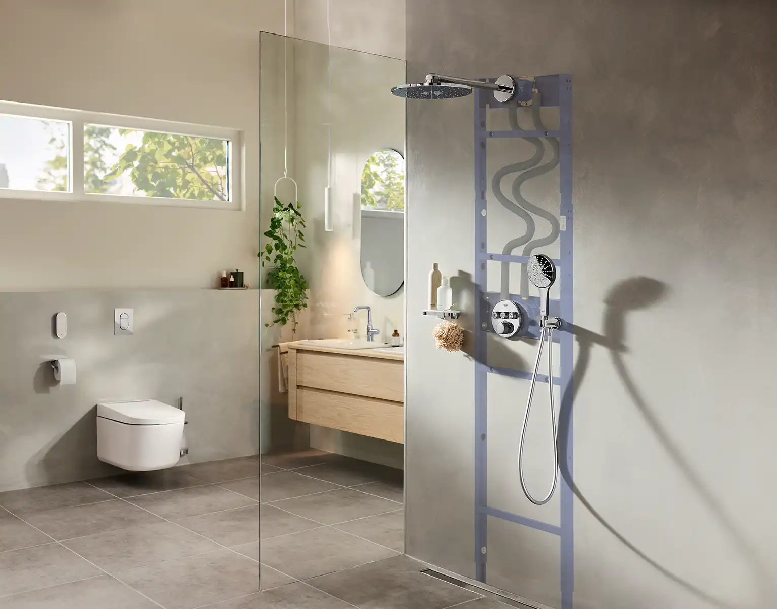 1 GROHE Rapido Shower Frame
